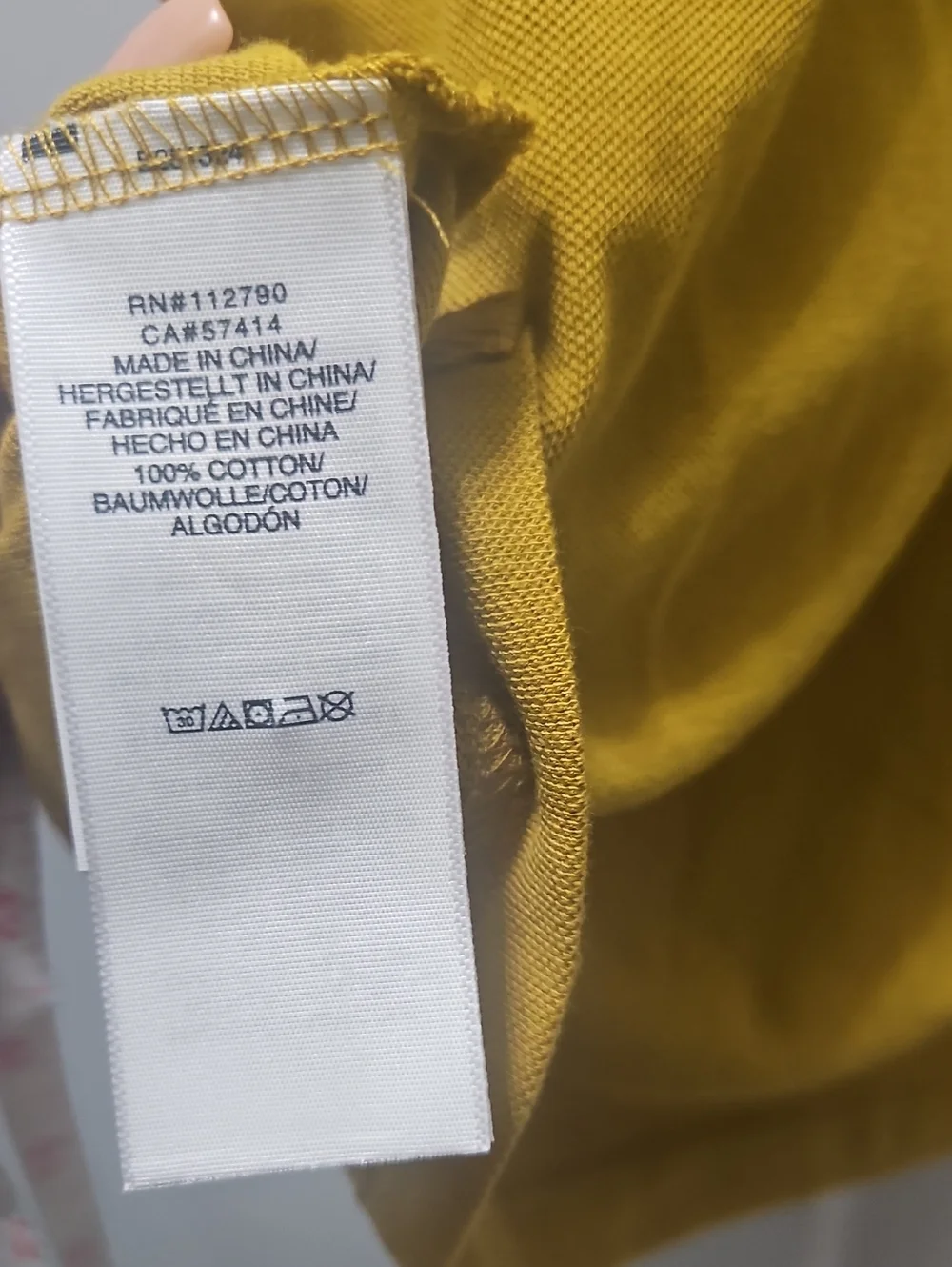 True Religion Men’s Yellow Polo Shirt